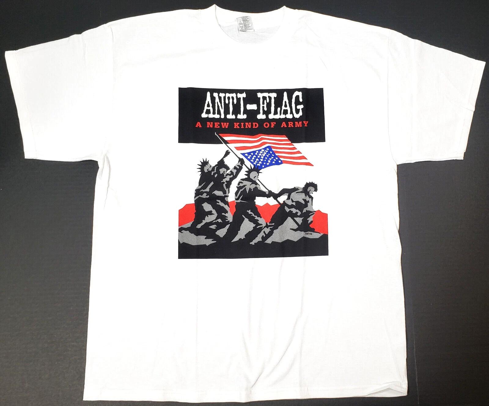 ANTI-FLAG T-shirt Licensed A New Kind Of Army Tee Men s XL White New M