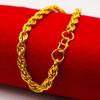 Alloy Gold Plated Bracelet  Imitation Gold Snake Bone Chain Twisted Chain Hip Hop Punk Bracelet