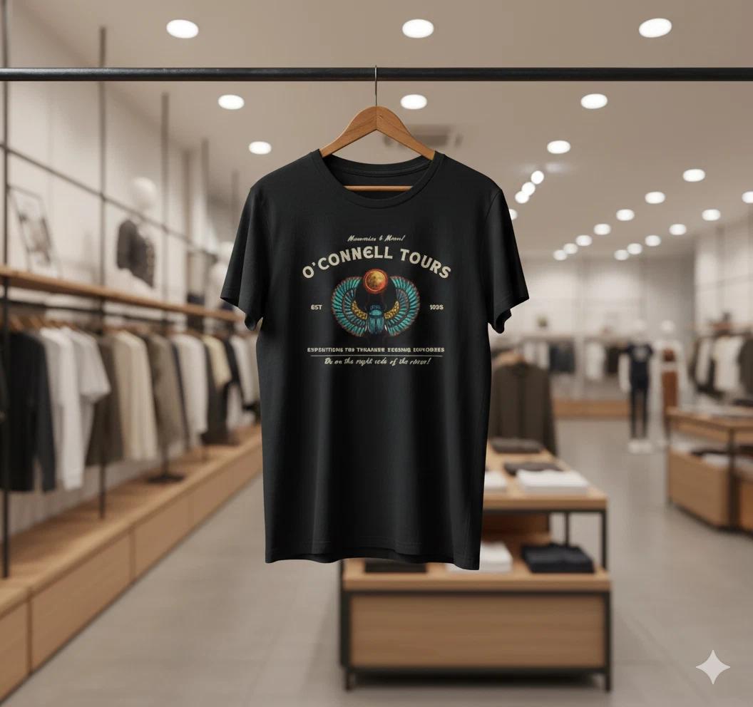O’Connell Tours Vintage Explorer Graphic T-Shirt (Black) - T669 2XL