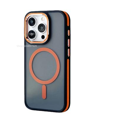 Funda de Lujo Mate Antideslizante a Prueba de Golpes Para Magsafe Para iPhone 15 14 13 12 11 Pro Max Carga Inalámbrica Magnética Cubierta Translúcida