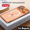 Luxury Aluminum Alloy Metal Frame For Magsafe Case For iPhone 18 17 Pro Max Magnetic Wireless Charging Back Phone Cover