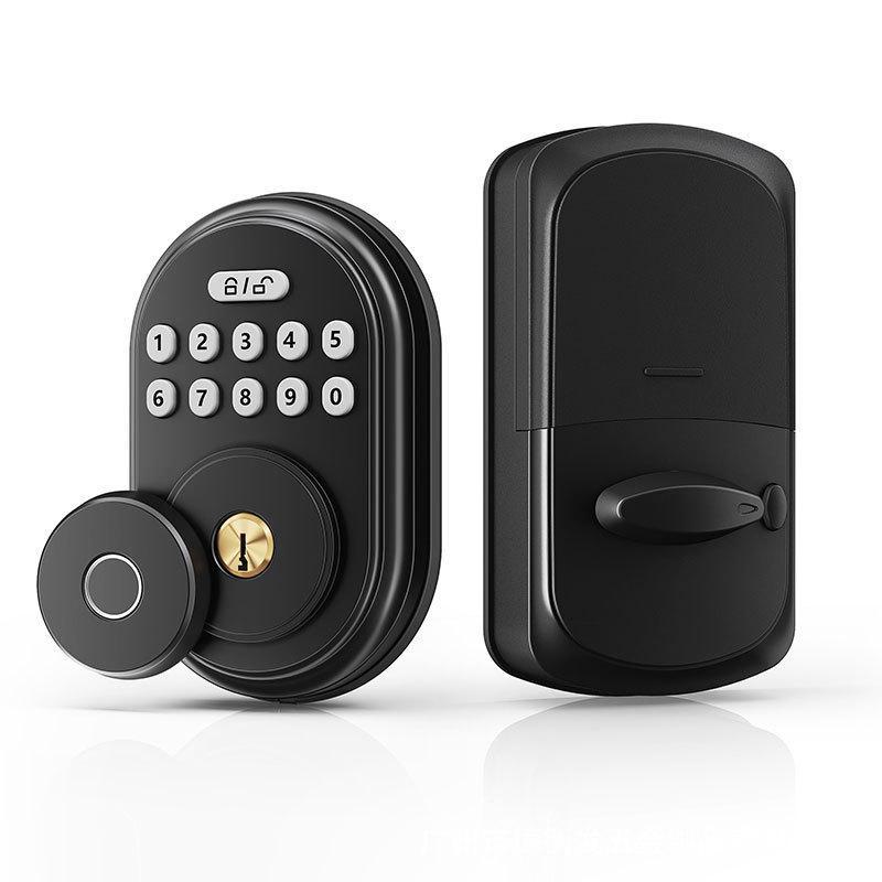 New American Standard Smart Deadbolt Lock with Fingerprint for Wooden Doors.