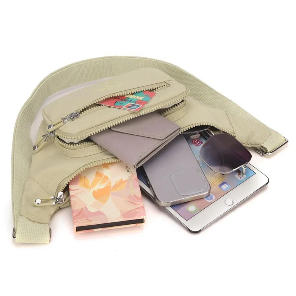 Portable Nylon Crossbody Bag Solid Color Middle Aged Tote Bag Fashion Mobile Phone Bag  Mom