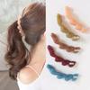 Fashion Banana Ponytail Hair Clip for Women Solid Color Twist Hairpin Girls Ponytail Barrettes Styling Tool Accessories Headwear