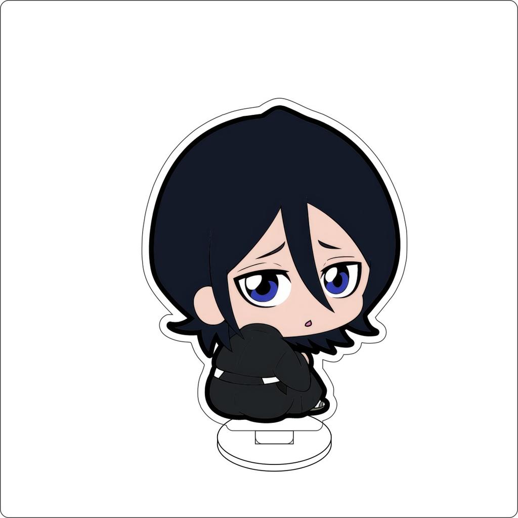 10CM Anime BLEACH Figure Stand Model Grimmjow Jaegerjaques/Urahara Kisuke/Kurosaki Ichigo Cute Desk Decor Standing Sign Gifts