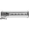 Sushi Display Case Refrigerator, 52L Commercial Sushi Case, 5-Pan Countertop Showcase with Curved Glass, LED Lighting, and Digital Temperature