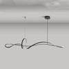 Nordic LED Pendant Lamp for Living Dining Room Home Decor Aluminum Hanging Chandeliers Lighting Black AC 110V 220V Suspension