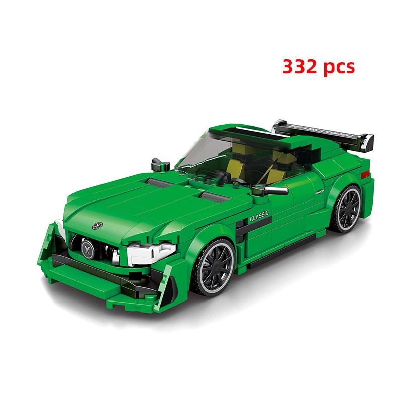 City Technical Car Speed  Racing Car Building Blocks Sports Police Car Pick Up MOC Creative Vehicle Toys