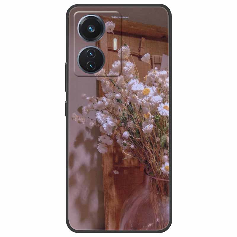 Christmas Case For Vivo T1 44W Soft Silicone Back Cover for Vivo T1 4G Snapdragon 680 Phone Case Cartoon V2153 VivoT1 4G Funda