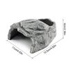 Reptile Cave Resin Rock Shelter House Reptile House For Lizards Bearded Dragon Snake Basking Terrarium Fish Tank