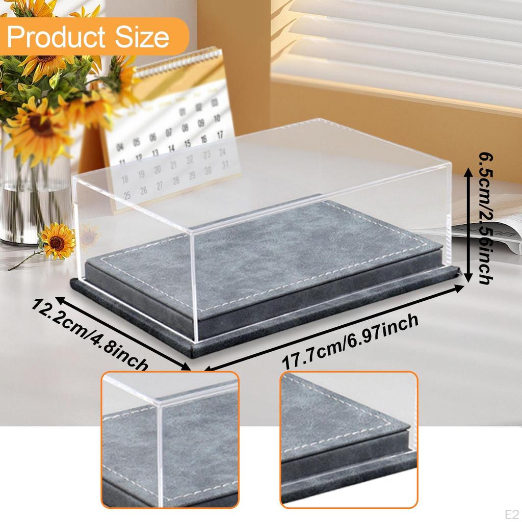 Acrylic Model Car Display Case Storage Box 1/64 Protection Organizer Transparent for