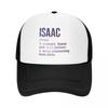 Isaac Name Definition Baseball Cap Anime luxury caps  woman cap Women Caps Mens