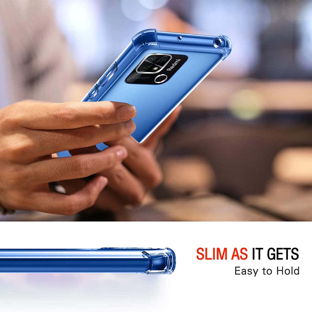 Thick Shockproof Silicone Clear Phone Case For Xiaomi Redmi 10A 13C 4G 12 5G 12C 10 Prime 10C 9C 9A Protection Case Back Cover