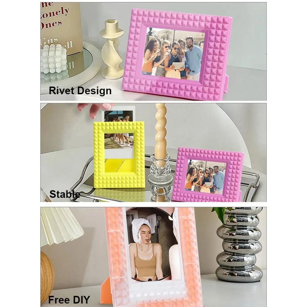 Vertical Instant Camera Photo Frame Desktop Decor Stamp 3 inch Picture Holder Creative Scrapbook for /Fujifilm Instax