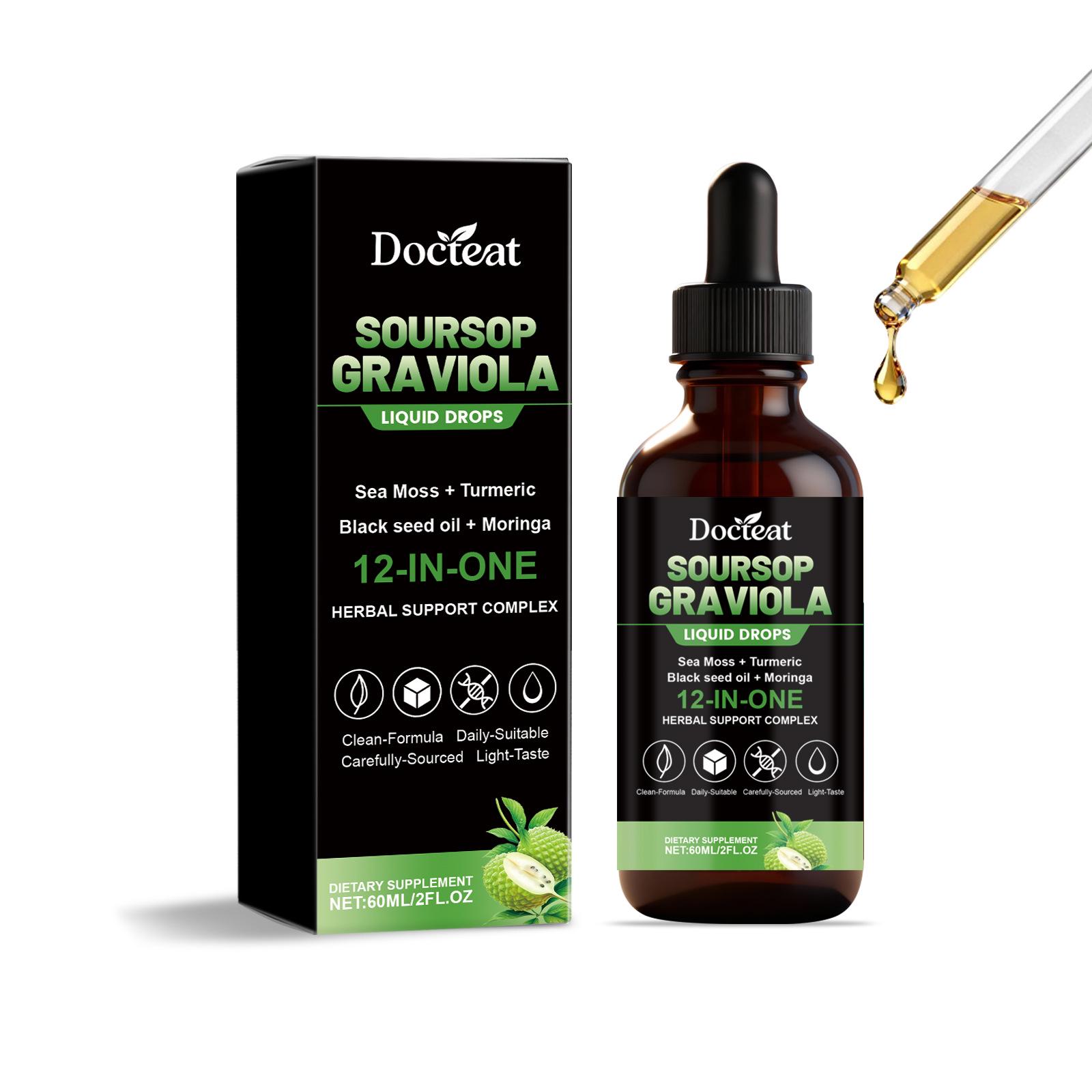 

DOCTEAT 12-in-1 Soursop & Bitter Gourd Dietary Supplement Drops for Daily Body Care
