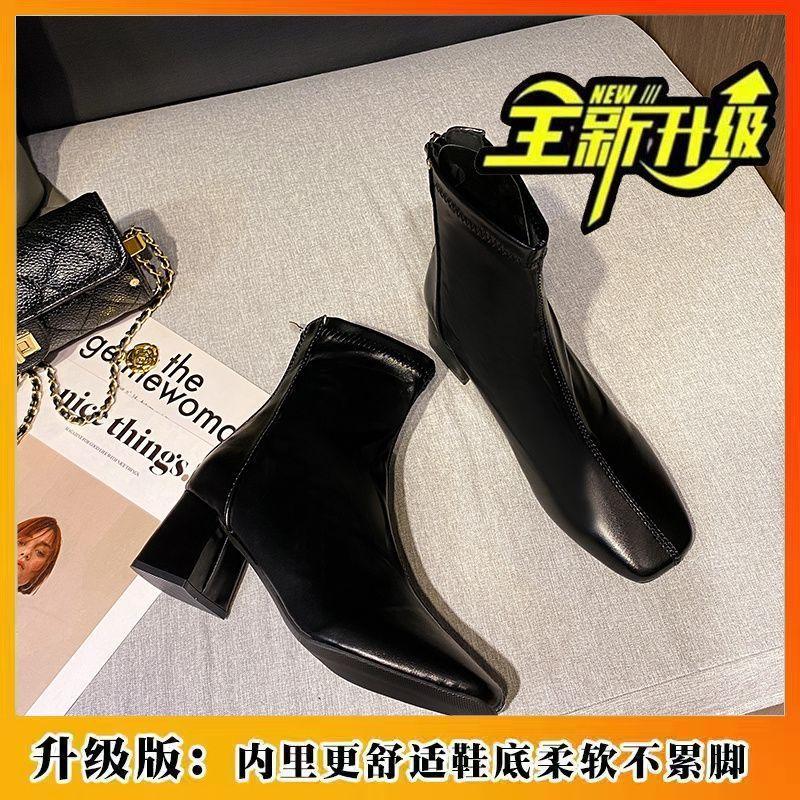Japanese literary and artistic salt is fresh and natural gentle women's boots and women's shoes, new elegant and trendy fashion versatile