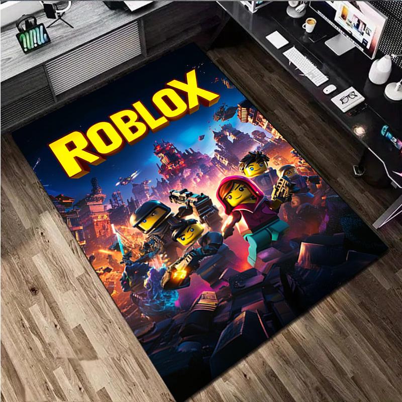 Tappeto per la casa di Roblox Tappeto Decorativo per Ufficio per Soggiorno Camera da Letto Zerbino Tappeto per Pavimento Tappeto per Area Sedia da Computer