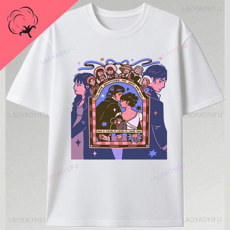 

Pride and Prejudice T Shirt New Style Cotton Movie Camisetas Summer Graphic T Shirts Vintage Fashion Hot Selling Camisa Clothes 3XL
