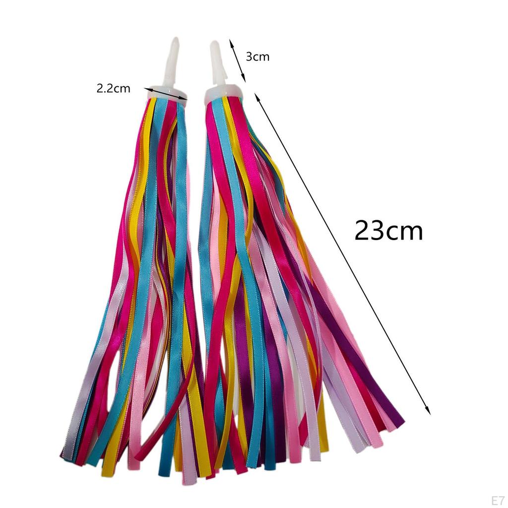 2 Handlebar Tassels Accessories Hand Grip Tape Streamers for Bike Baby Carrier