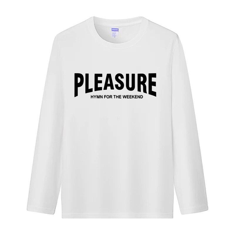 FEGKZLI 2024 Summer Autumn Long Sleeve Loose Causal Unisex Tops 100% Cotton T-shirts  Multi Colors Street Tees