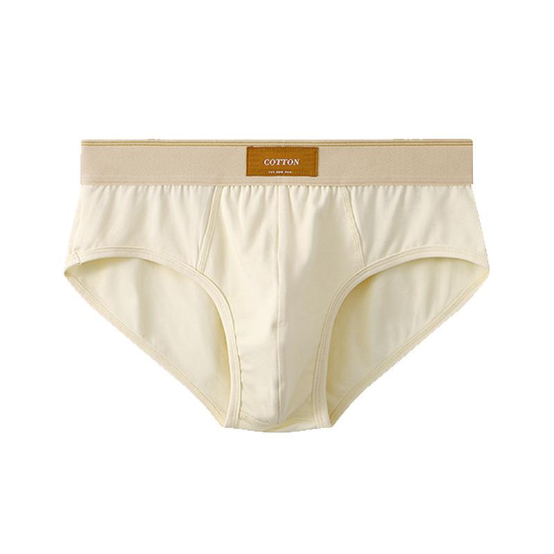 Solid Color Men's Underwear Loose Men's Triangle Pants Breathable Cotton Men's Plus Size Triangle Pants