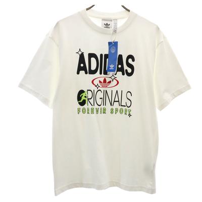 Nieużywany T-shirt z krótkim rękawem z logo adidas Originals Trefoil S biały Męski Używany