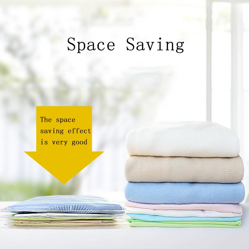 Clothes Compression Storage Bags Hand Rolling Clothing Plastic Vacuum Packing Sacks Travel Luggage Suitcase Space Saver Bags