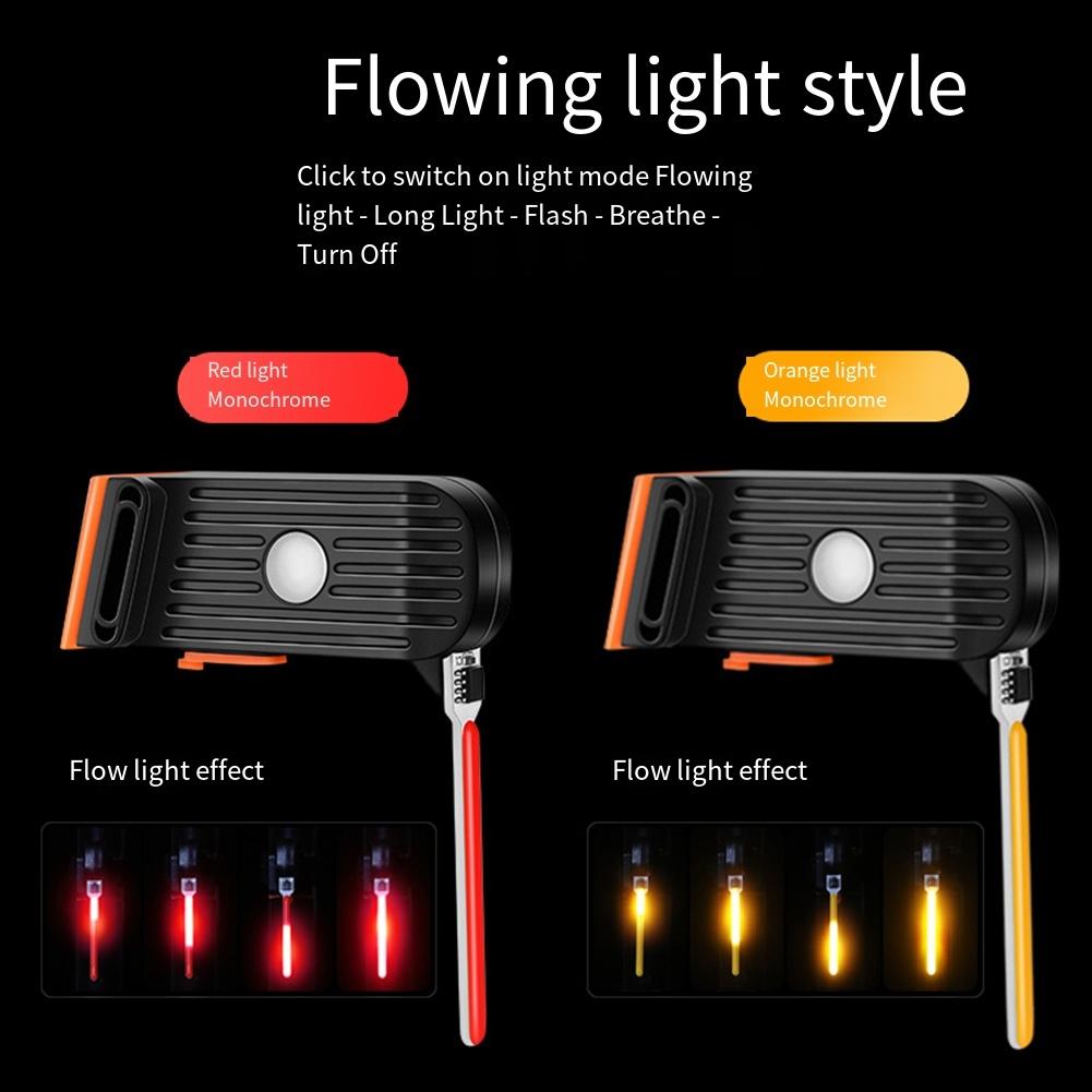 Luz de Bicicleta Recargable por USB Luz de Ciclismo Impermeable