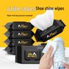 White Shoe Cleaner No-Rinse Wipes: Whitening & De-Yellowing Stain Remover