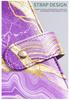 Cross-border Exclusive A6 Gold Foil Macaron PU Leather Hobonichi-Style Budget & Event Planner Notebook