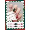 24Pcs/set Christmas Snowflake Christmas False Nails Christmas Fake Nail Extension  Manicurist