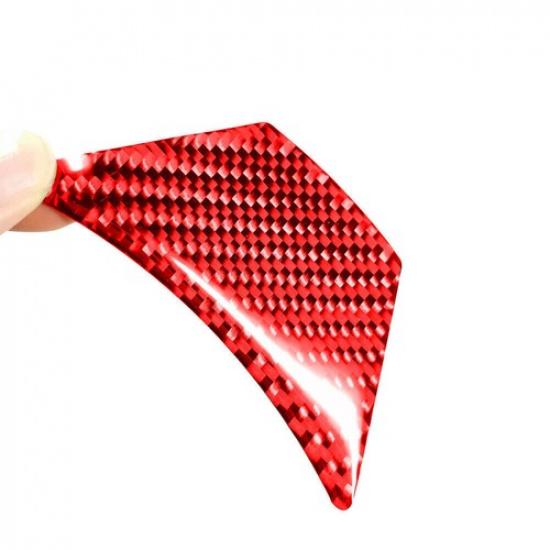 For Toyota Corolla 2014-2018 Red Carbon Fiber Lower Steering Wheel Cover Trim