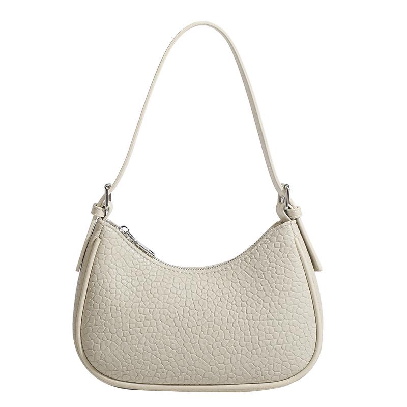 Trendy Textured Baguette Bag: 2025 New All-Match Crossbody & Shoulder Bag for Women