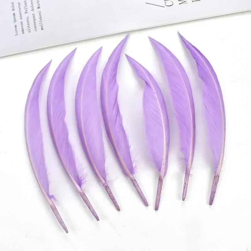 Curved Bent Duck Feathers for Crafts Dream Catcher Goose Wing Feather Decor Jewelry Making Carnaval Handicraft Party Accessories