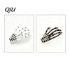 Daily Wear Hairpin 2Pcs Gothic Dark Style Hairpins, Hair Pins for Bangs, Skeleton Photography Accessory Hand Bone Clips Halloween Cosplay Props