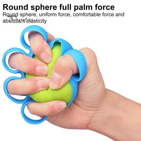 Finger Grip Ball Massage Non-slip Rehabilitation Training Ergonomic Exerciser Five Strength Circle Device Fitness Equipment Hand