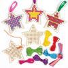 8Pcs/Set Art Cross Stitch Kit Hollow Out Embroidery Kit Christmas Crafts  Parent-child Interaction