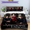 3Pcs Custom Name Vampire Diaries Bedding Set Duvet Cover Closure Includes 1Duvet Cover 2Pillowcases Soft And Comfortable For All Seasons
