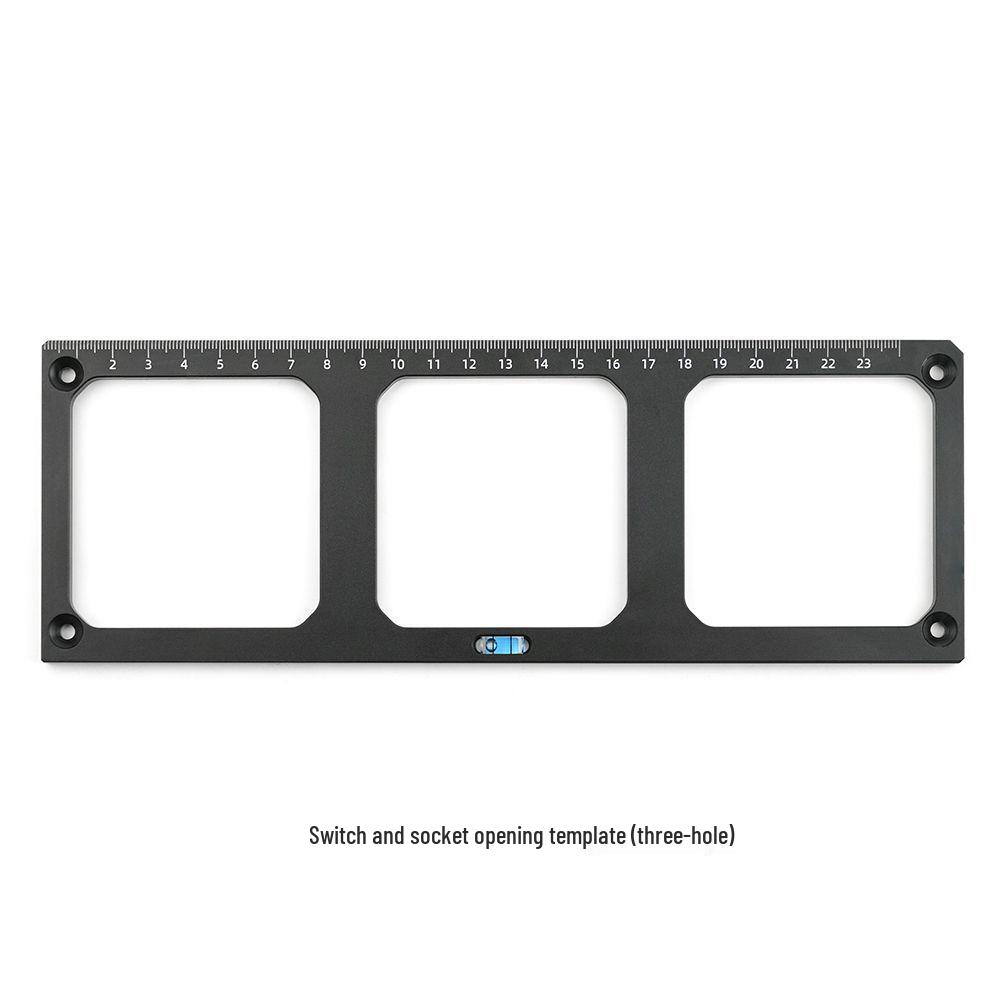 86 Box Switch & Socket Hole Punching Mold - Woodworking Template for Wardrobe Socket & Wire Box Grooving