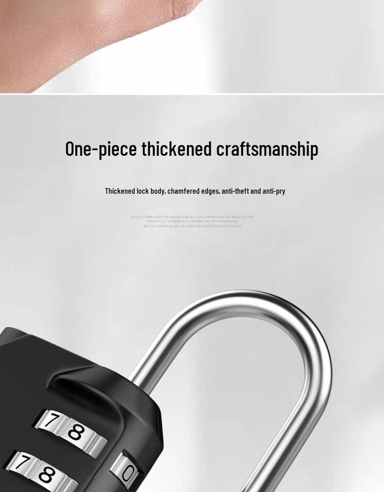 Waterproof Rustproof Anti-theft Padlock for Suitcases, Lockers, Schoolbags, Bike Frames, Helmets, and Gym.