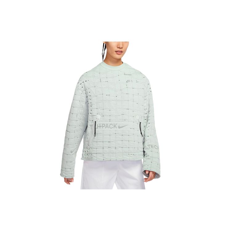 Nike THERMA-FIT ADV Tech Pack Light Green Women s Crewneck Top DM6175-034 L