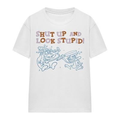 Ren & Stimpy Unisex Adult Shut Up And Look Stupid! T-Shirt