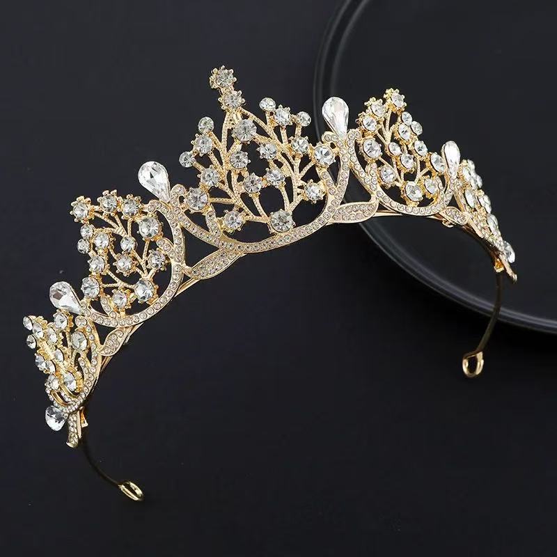 Princess Sweet Shining Crown Crown Bridal Tiara Hair Accessories Main Wedding Dress Wedding Accessories Baroque High End