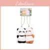 Pig Cabbage Chinese Cat Sheep Turtle Bee Plush Keychain Animal Pendant Gift