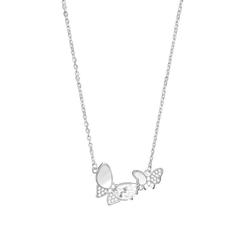 Original Fashion Butterfly Flying Necklace Female Fritillary Ins Niche Design High-End Jewelry Pendant Premium