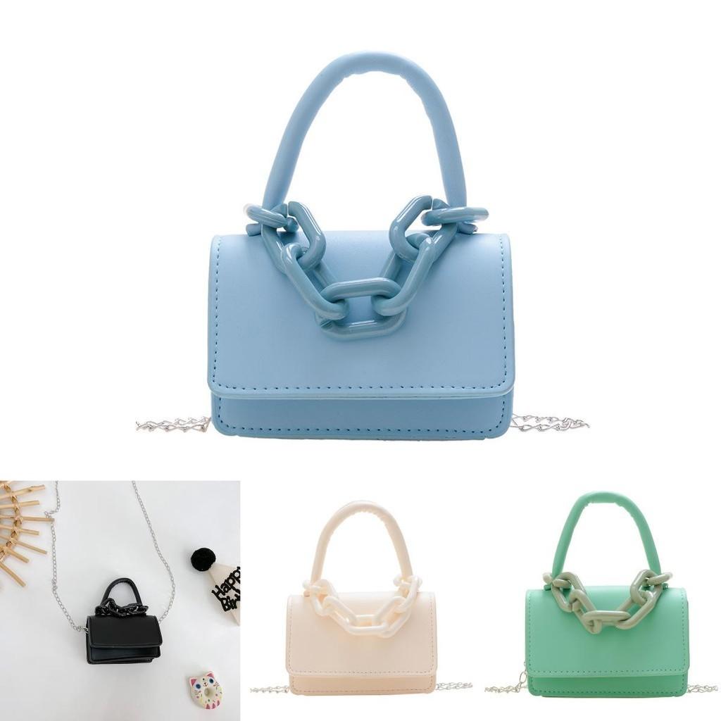 Чарівна дитяча сумочка зі штучної шкіри Модна сумка через плече на ланцюжку Мила сумка-шопер для дівчаток