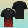 2024 New 3D print Boutique Table Tennis Sports Shirt Training T-shirt Sweat-absorbing Comfortable Top Badminton Sports Shirt Top