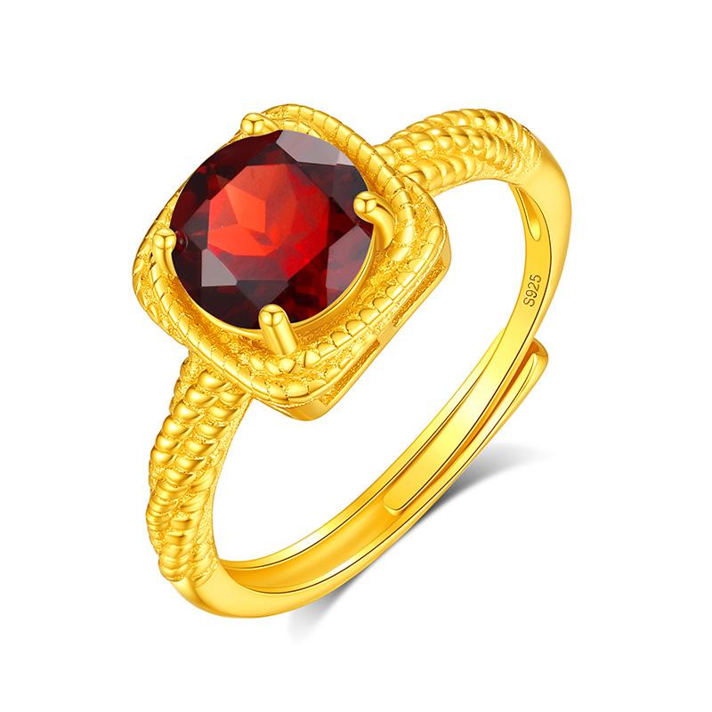 S925 Sterling Silver Ring Women Simple Stylish Daily Wear Finger Ring