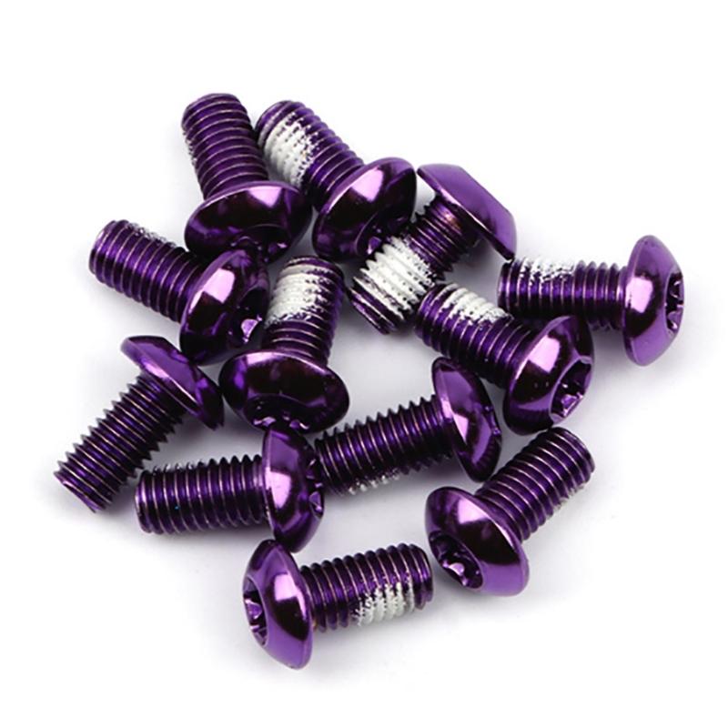 12pcs/Box Mountain Bike Disc Brake Rotor Bolts T25 Alloy Steel Disc Brake Screws for Your Mountain Bike for Repair Shops