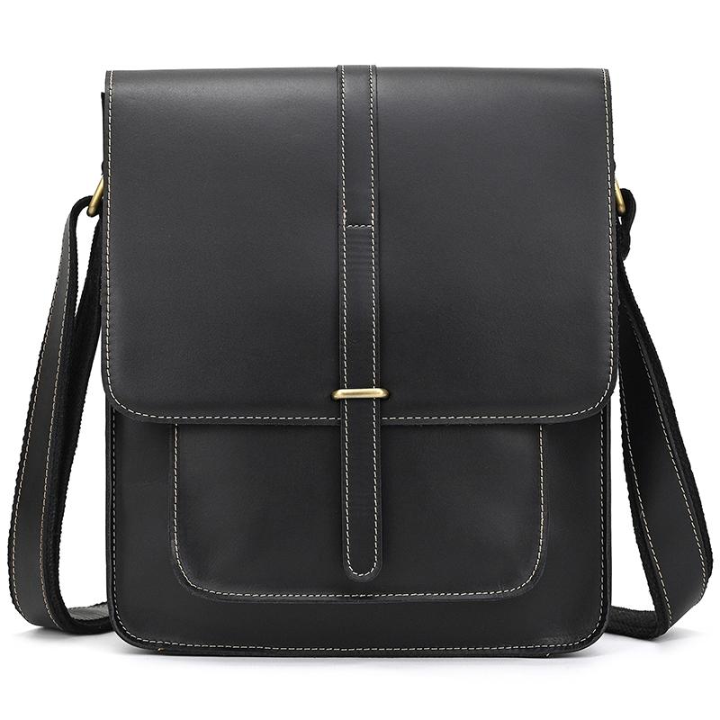 Vintage Fashion Men's Shoulder Bag Genuine Leather Men Sling Bag Cow skin genuine leather crossbody men messenger bag male
